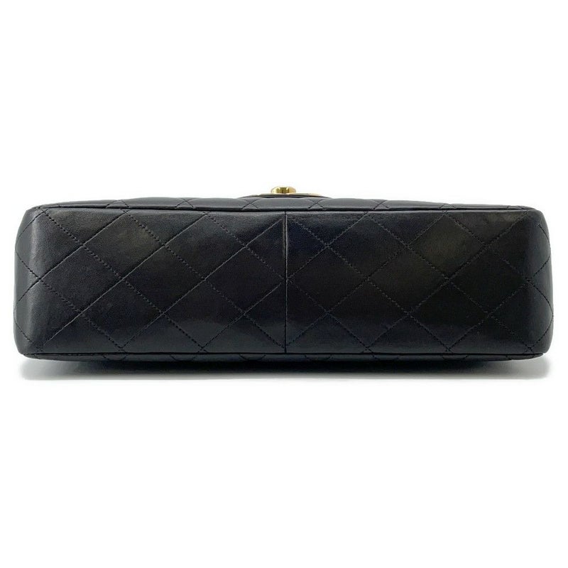 シャネル チェーンショルダーバッグ マトラッセ30 ココマーク ラムスキン A04412 CHANEL デカマト 黒