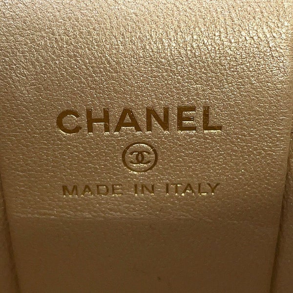 シャネル ハンドバッグ ミニ バニティバッグ マトラッセ ココマーク ラムスキン AP2729 CHANEL 黒