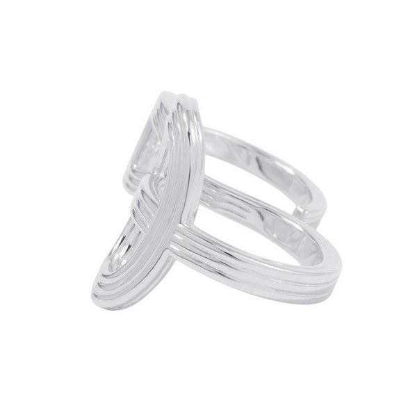 エルメス リング シェーヌダンクル24 ダブルリング TGM SV925 リングサイズ53 HERMES 指輪 ジュエリー