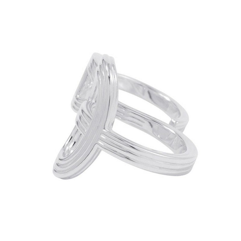 エルメス リング シェーヌダンクル24 ダブルリング TGM SV925 リングサイズ53 HERMES 指輪 ジュエリー