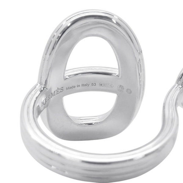 エルメス リング シェーヌダンクル24 ダブルリング TGM SV925 リングサイズ53 HERMES 指輪 ジュエリー