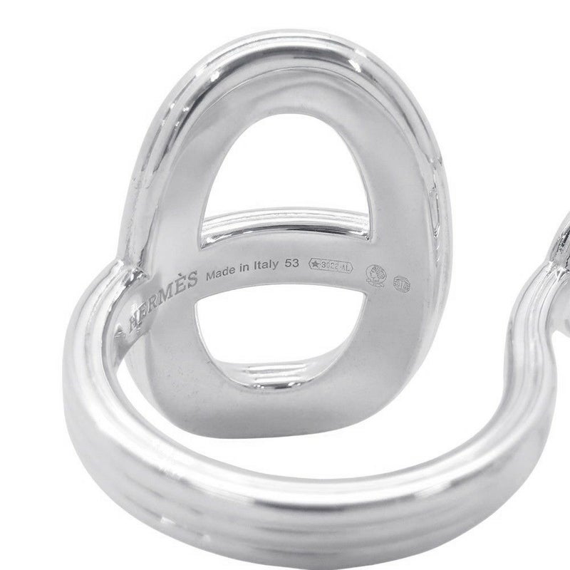 エルメス リング シェーヌダンクル24 ダブルリング TGM SV925 リングサイズ53 HERMES 指輪 ジュエリー