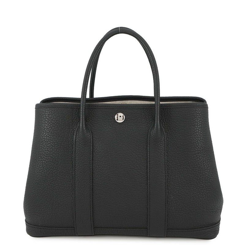 エルメス トートバッグ ガーデンパーティTPM ブラック/シルバー金具 ネゴンダ U刻印 黒