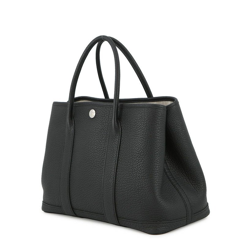 エルメス トートバッグ ガーデンパーティTPM ブラック/シルバー金具 ネゴンダ U刻印 黒