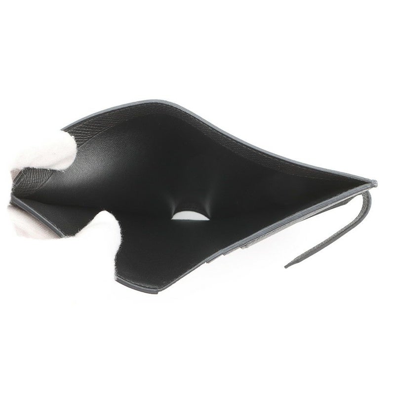 エルメス 二つ折り財布 ベアンコンパクト ブラック/ゴールド金具 エプソン W刻印 HERMES 財布 黒