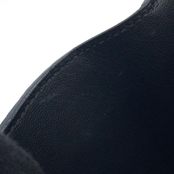 エルメス 二つ折り財布 ベアンコンパクト ブラック/ゴールド金具 エプソン W刻印 HERMES 財布 黒