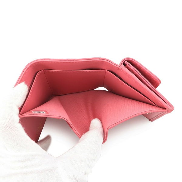 シャネル 三つ折財布 ココマーク マトラッセ ボーイシャネル A84432 CHANEL コンパクトウォレット