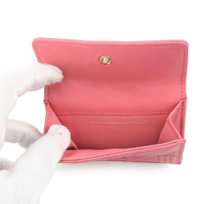 シャネル 三つ折財布 ココマーク マトラッセ ボーイシャネル A84432 CHANEL コンパクトウォレット
