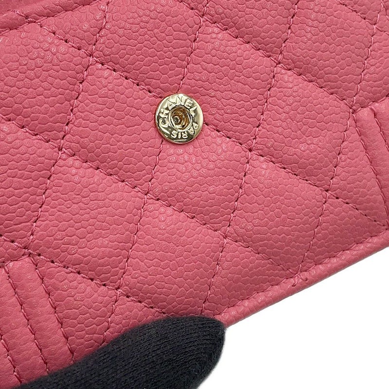 シャネル 三つ折財布 ココマーク マトラッセ ボーイシャネル A84432 CHANEL コンパクトウォレット