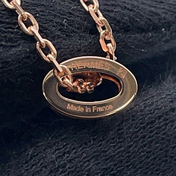エルメス ネックレス ミニ・ポップアッシュ ローズドラジェ/ピンクゴールド金具 HERMES アクセサリー