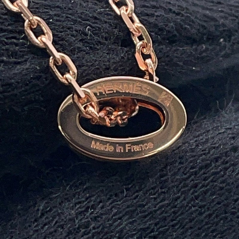 エルメス ネックレス ミニ・ポップアッシュ ローズドラジェ/ピンクゴールド金具 HERMES アクセサリー
