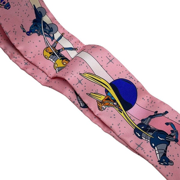 エルメス スカーフ ツイリー スペースダービー Space Derby HERMES シルクツイル 2022年秋冬