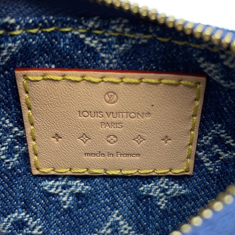 ルイヴィトン コインケース モノグラム・デニム/LV リミックス ポシェット・クレ M82961 LOUIS VUITTON