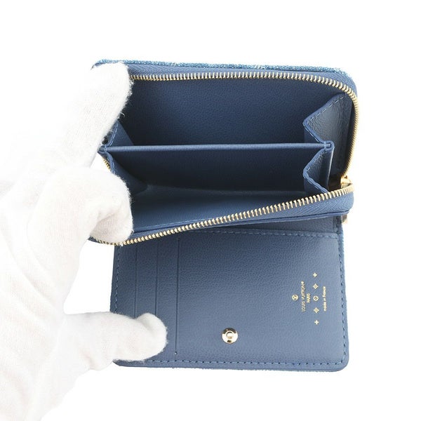 ルイヴィトン 二つ折り財布 モノグラム・デニム ポルトフォイユ・ルー 日本限定 LV リミックス M83160 ブルー