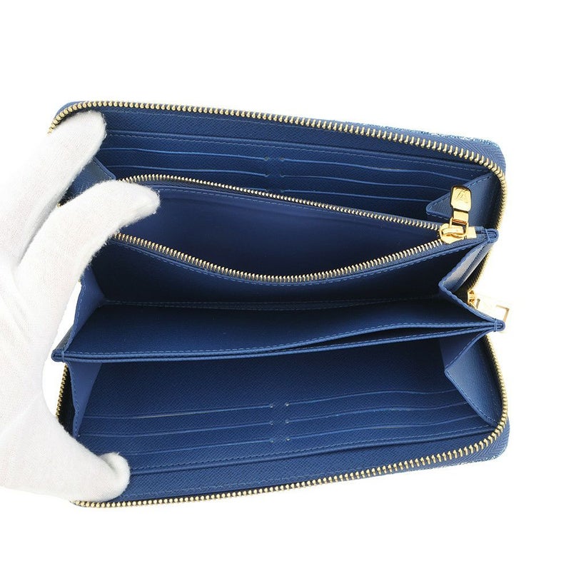 ルイヴィトン 長財布 モノグラム・ジャカード デニム ジッピー・ウォレット M81226 LOUIS VUITTON ブルー