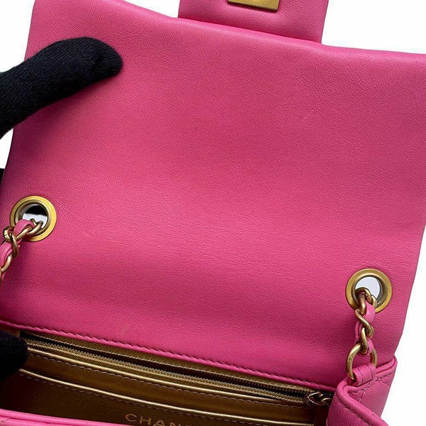 シャネル チェーンショルダーバッグ ミニマトラッセ ラムスキン AS1786 CHANEL ミニ フラップ ココボール