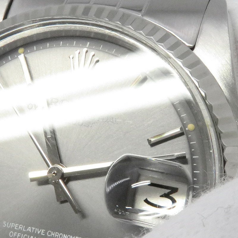 ロレックス デイトジャスト 32番 SS/K18WG 1601 ROLEX 腕時計 グレー文字盤