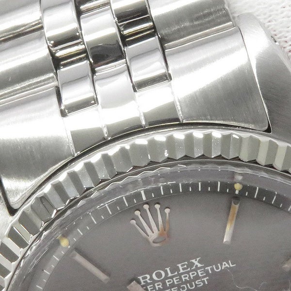 ロレックス デイトジャスト 32番 SS/K18WG 1601 ROLEX 腕時計 グレー文字盤