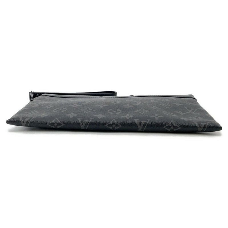 ルイヴィトン クラッチバッグ モノグラム・エクリプス ポシェット・トゥ・ゴー M81569 LOUIS VUITTON メンズ 黒