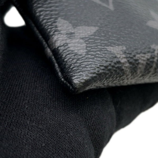 ルイヴィトン クラッチバッグ モノグラム・エクリプス ポシェット・トゥ・ゴー M81569 LOUIS VUITTON メンズ 黒