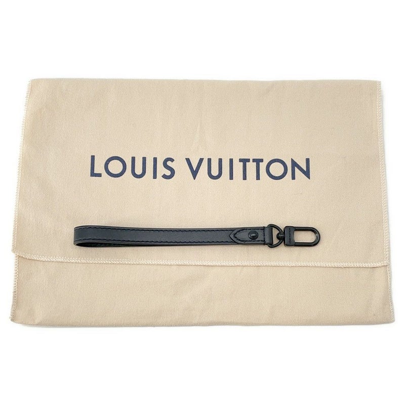 ルイヴィトン クラッチバッグ モノグラム・エクリプス ポシェット・トゥ・ゴー M81569 LOUIS VUITTON メンズ 黒