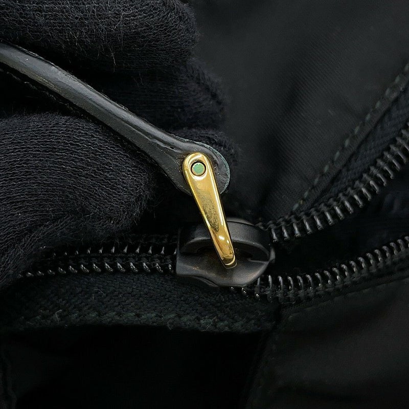 プラダ トートバッグ ロゴ キルティング ナイロン サフィアーノレザー 1BG085 PRADA 黒