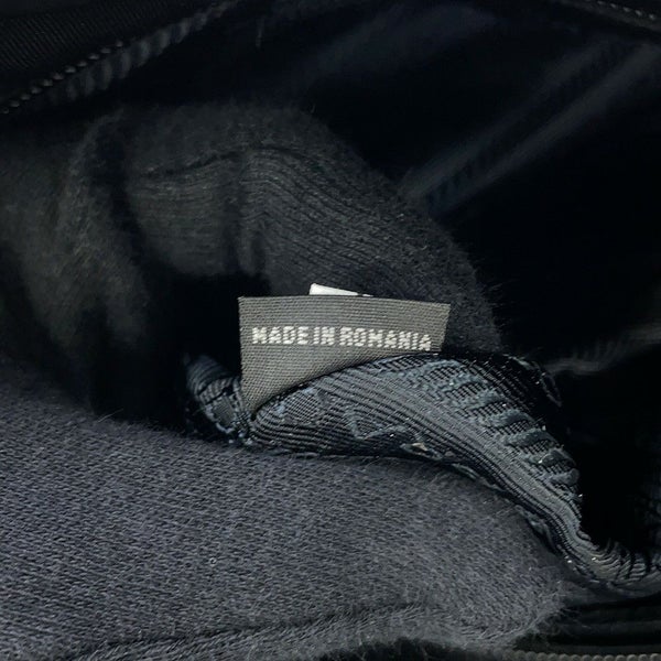 プラダ トートバッグ ロゴ キルティング ナイロン サフィアーノレザー 1BG085 PRADA 黒