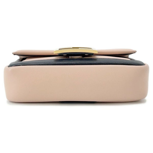 フェンディ チェーンショルダーバッグ ミニバゲット レザー 8BR793 FENDI バイカラー 2way