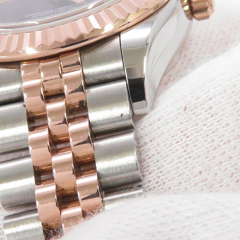 ロレックス レディ デイトジャスト 279171G ランダムシリアル ルーレット 10Pダイヤ オーベルジーヌ文字盤