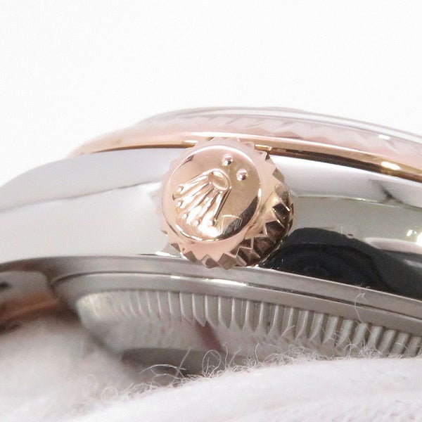 ロレックス レディ デイトジャスト 279171G ランダムシリアル ルーレット 10Pダイヤ オーベルジーヌ文字盤