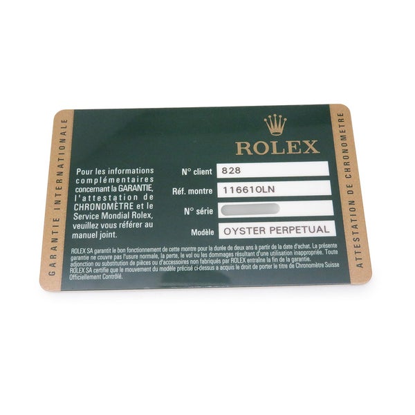 ロレックス サブマリーナ デイト ランダムシリアル ルーレット 116610LN ROLEX 腕時計 ウォッチ　黒文字盤