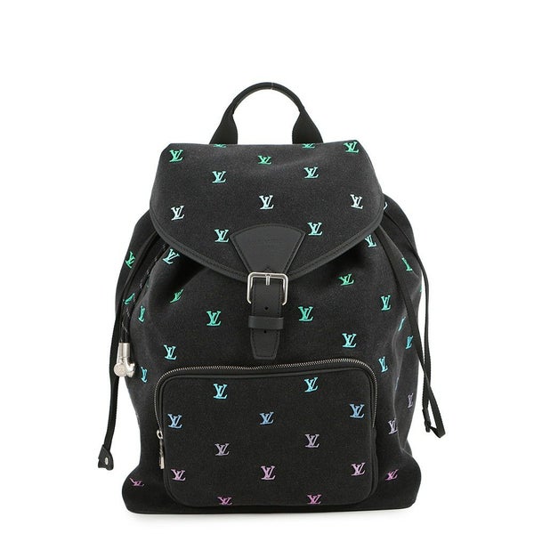 ルイヴィトン リュック LV ブラゾン・デニム/カーフレザー モンスリ・バックパック M14135