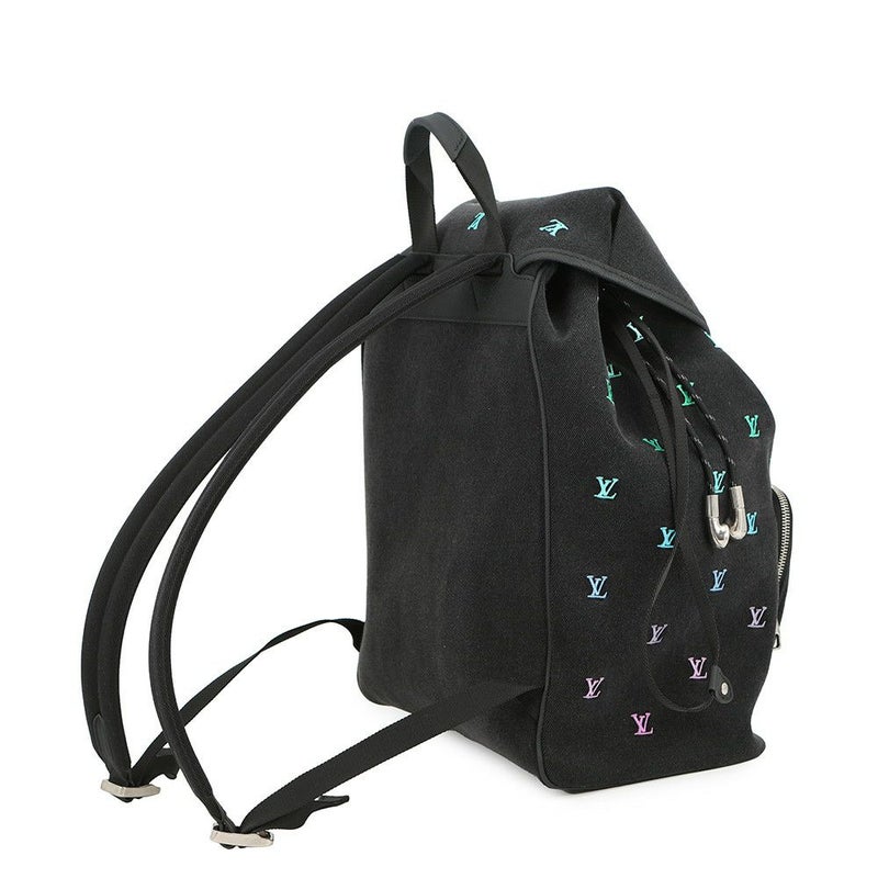 ルイヴィトン リュック LV ブラゾン・デニム/カーフレザー モンスリ・バックパック M14135