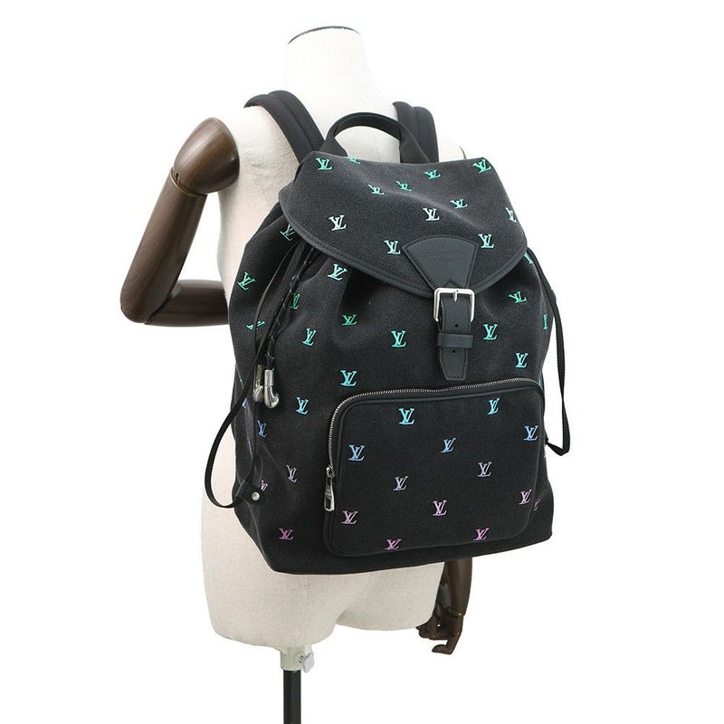 ルイヴィトン リュック LV ブラゾン・デニム/カーフレザー モンスリ・バックパック M14135