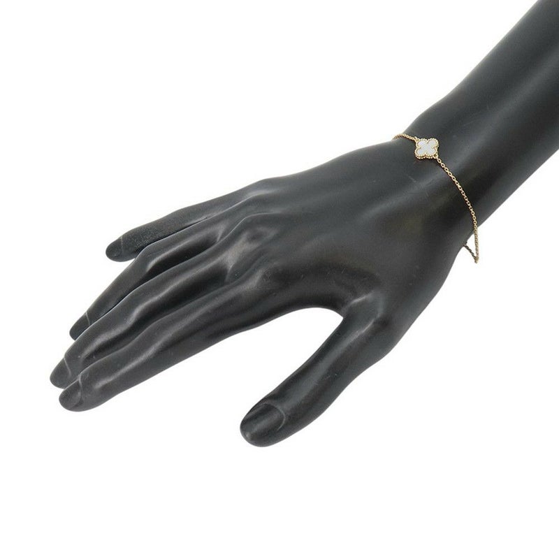 ヴァンクリーフ＆アーペル ブレスレット スウィート アルハンブラ ブレスレット マザーオブパール K18YGイエローゴールド VCARF68800