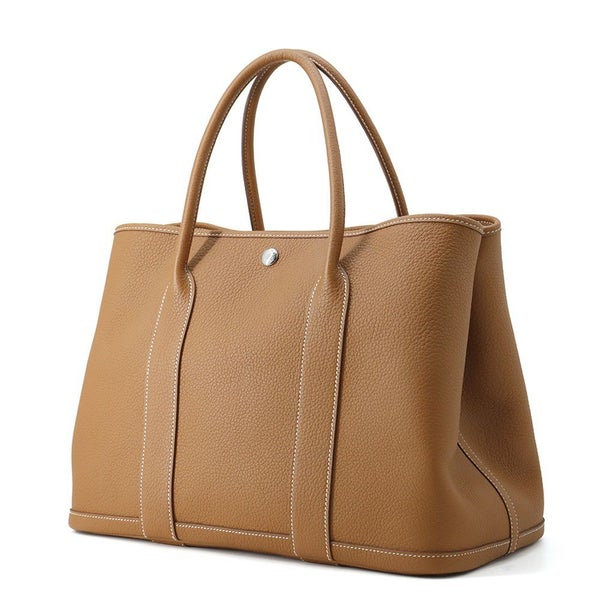 エルメス トートバッグ ガーデンパーティPM ゴールド/シルバー金具 ネゴンダ D刻印 HERMES Garden Party