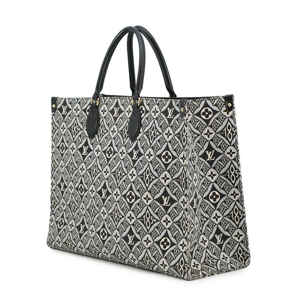 ルイヴィトン トートバッグ モノグラム・ジャカード/SINCE1854 オンザゴーGM M57207 LOUIS VUITTON 2way ブラック 黒