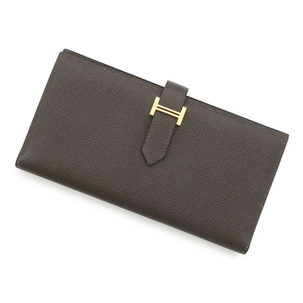 エルメス 長財布 ベアンスフレ エベンヌ/ゴールド金具 エプソン Y刻印 HERMES 財布
