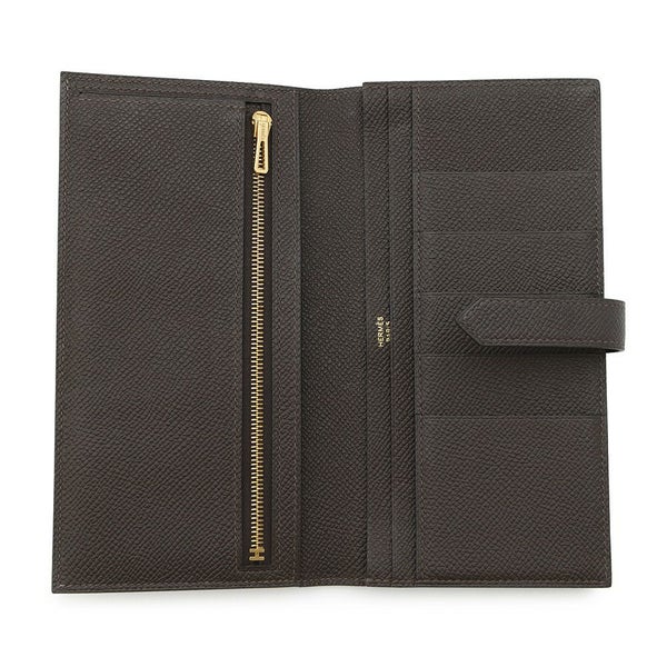 エルメス 長財布 ベアンスフレ エベンヌ/ゴールド金具 エプソン Y刻印 HERMES 財布