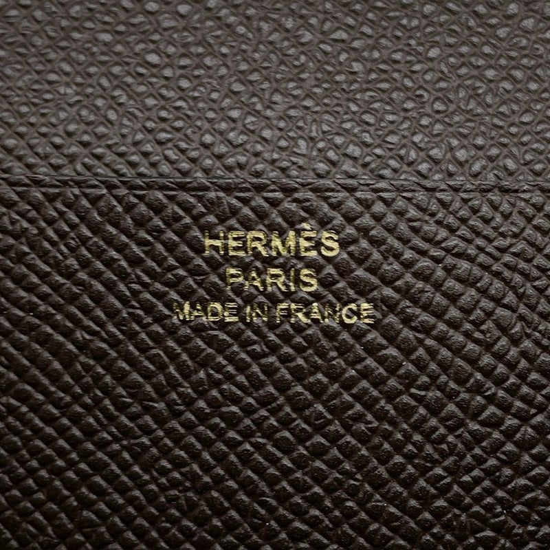 エルメス 長財布 ベアンスフレ エベンヌ/ゴールド金具 エプソン Y刻印 HERMES 財布