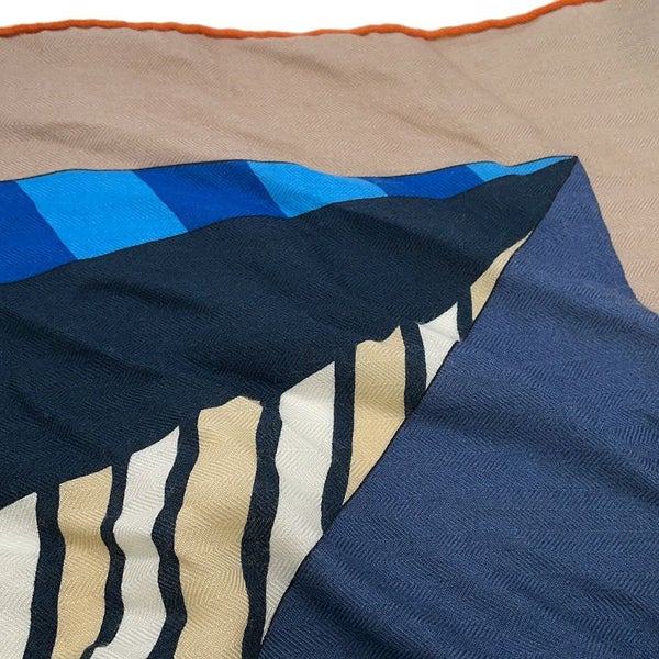 エルメス ストール カレ140 カレジェアン 空想の鞍 カシミヤ シルク HERMES 2022秋冬