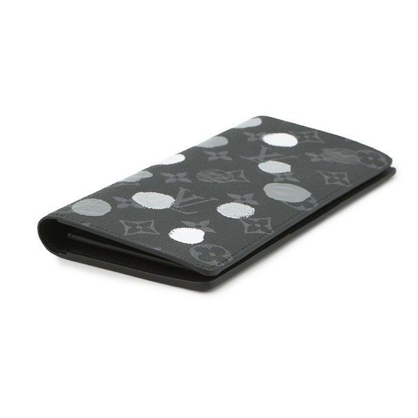 ルイヴィトン 長財布 モノグラム・エクリプス/ペインティッド ドット LV × YK ポルトフォイユ・ブラザ M81932 草間彌生 ブラック 黒