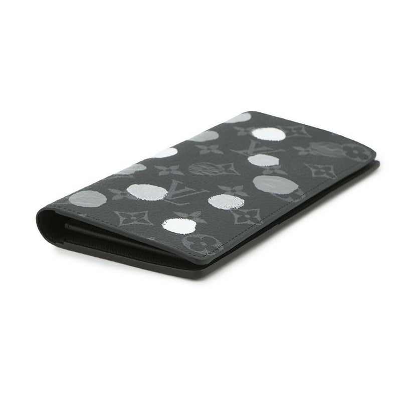 ルイヴィトン 長財布 モノグラム・エクリプス/ペインティッド ドット LV × YK ポルトフォイユ・ブラザ M81932 草間彌生 ブラック 黒