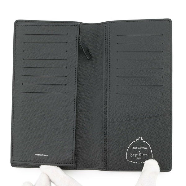 ルイヴィトン 長財布 モノグラム・エクリプス/ペインティッド ドット LV × YK ポルトフォイユ・ブラザ M81932 草間彌生 ブラック 黒