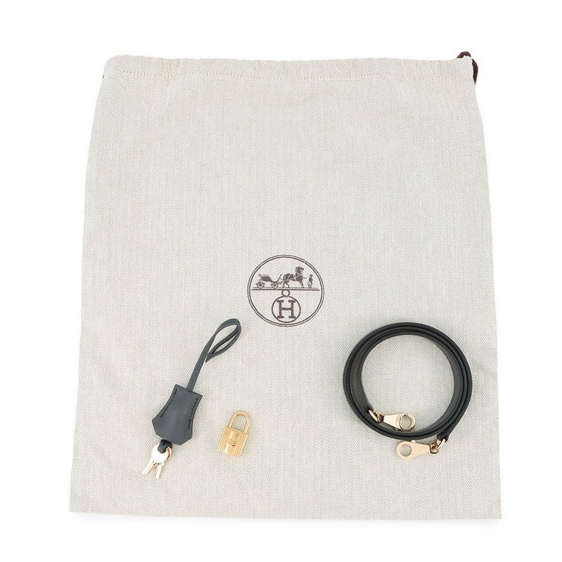 エルメス ボリード1923 25 ヴェルソ グリミスティ/ブラック/シャンパンゴールド金具 エバーカラー W刻印 2wayショルダー