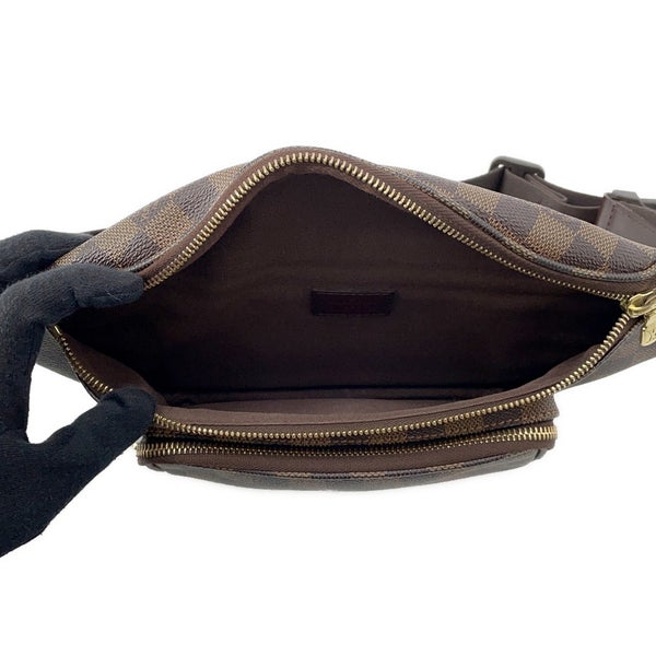 ルイヴィトン ボディバッグ ダミエ・エベヌ バムバッグ・メルヴィール N51172 LOUIS VUITTON ウエストバッグ