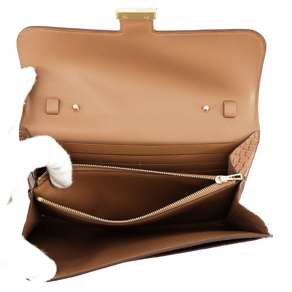 エルメス 長財布 コンスタンス トゥーゴー ロング ゴールド/ゴールド金具 アリゲーターマット W刻印