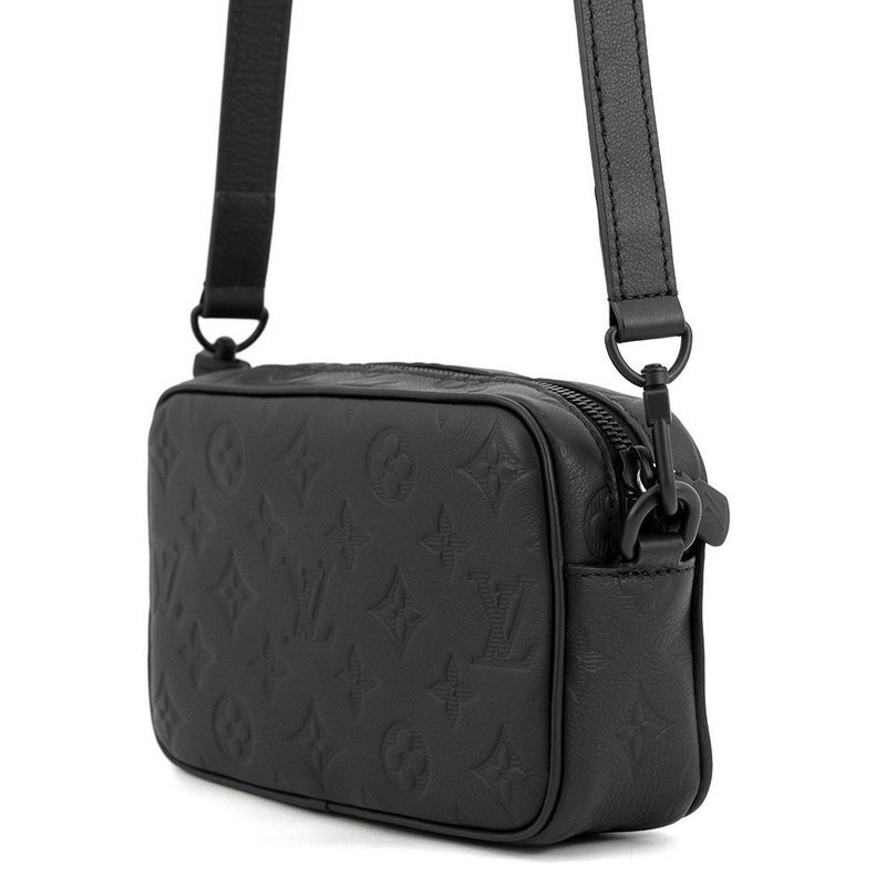 ルイヴィトン 長財布 モノグラム・シャドウ トロカデロ･ウェアラブル ウォレット M26737 ショルダーバッグ 黒 ブラック メンズ