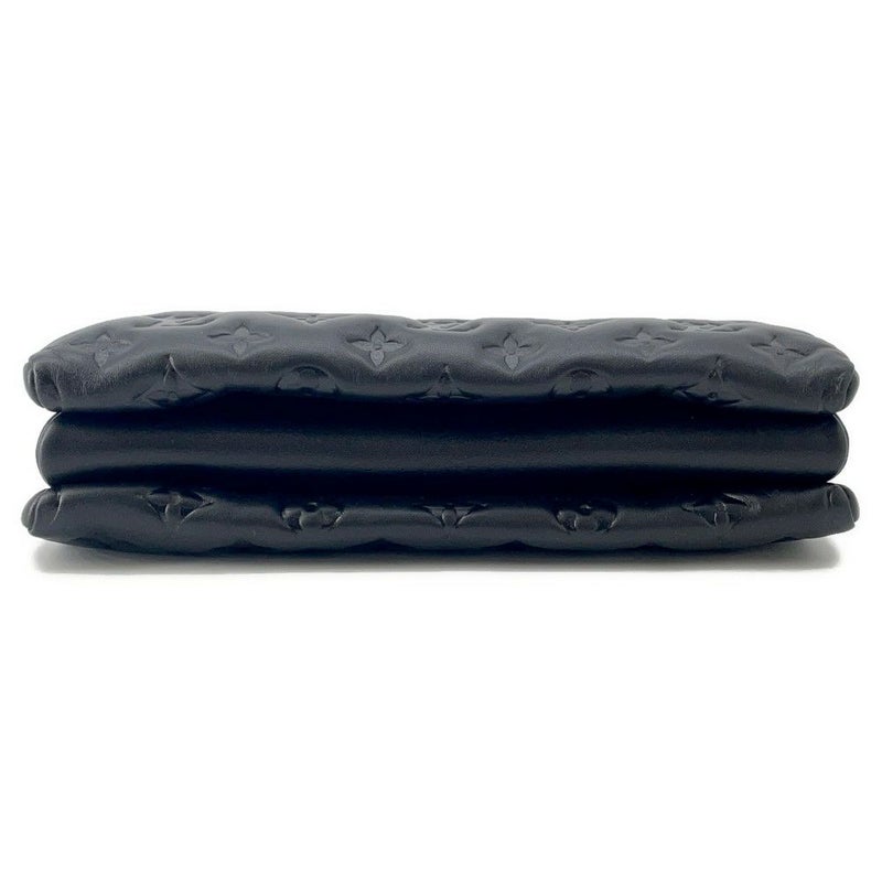 ルイヴィトン ショルダーバッグ モノグラム・パターン ラムスキン クッサンPM M57790 LOUIS VUITTON 3way ブラック 黒