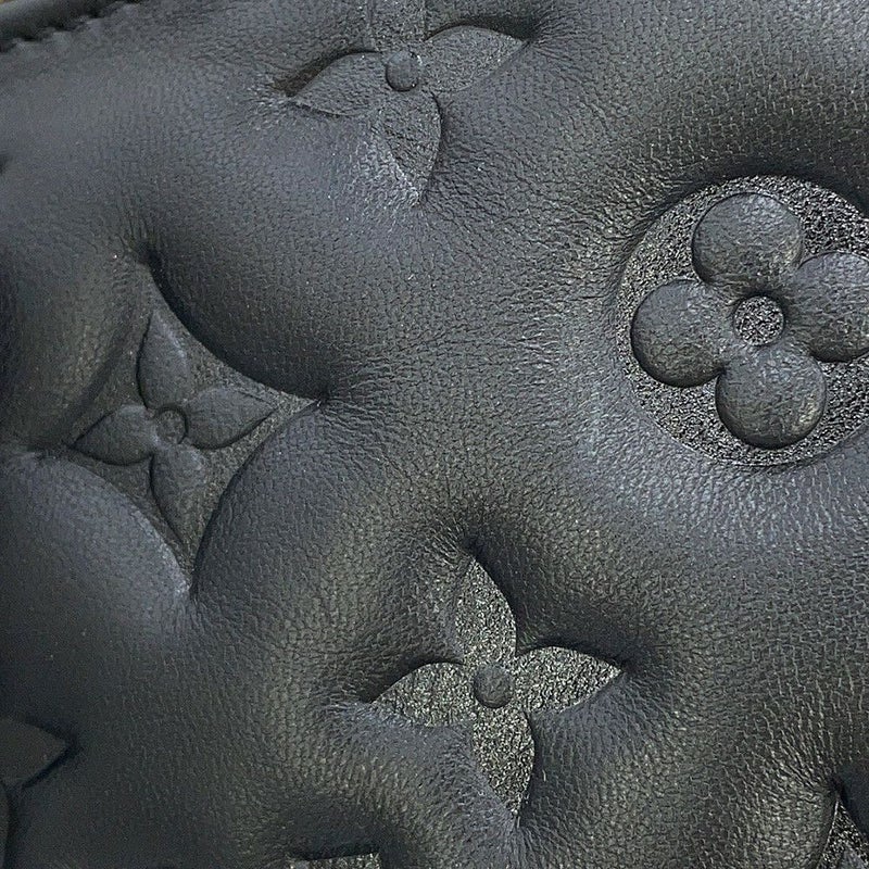 ルイヴィトン ショルダーバッグ モノグラム・パターン ラムスキン クッサンPM M57790 LOUIS VUITTON 3way ブラック 黒